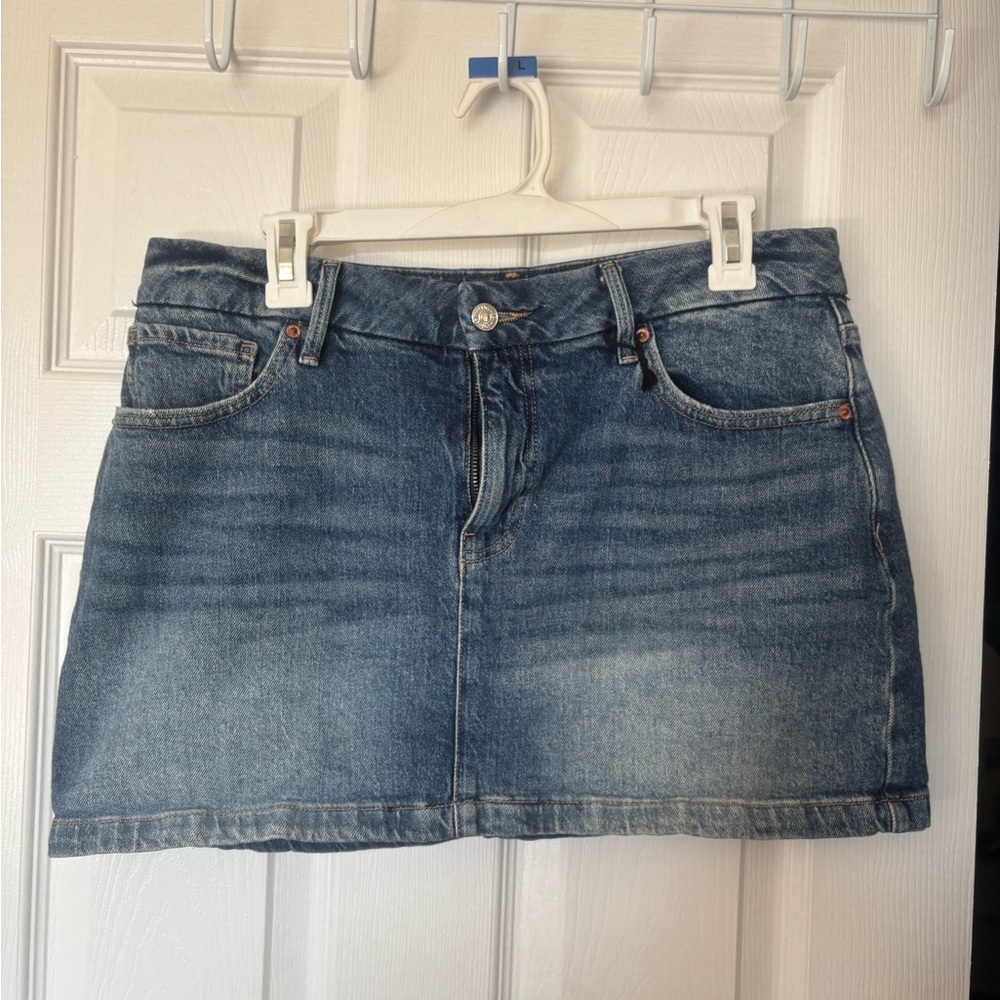 Forever 21 Blue Denim Mini Skirt